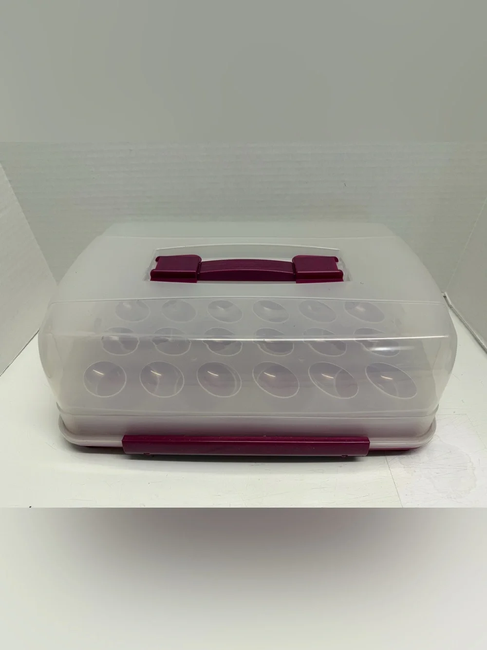 LocknLock 9x13 Cake Carrier w/ Deviled Egg & Cupcake Inserts (5 Colors Avail.)